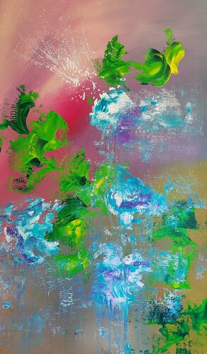 LES FLEURS # 78 van Laura Capellini, Schilderij te koop op Singulart