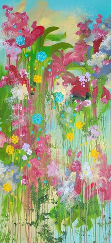 LES FLEURS # 80 by Laura Capellini, Painting for Sale on Singulart