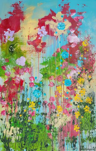 LES FLEURS # 81 by Laura Capellini, Painting for Sale on Singulart