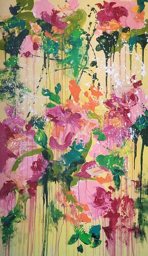 LES FLEURS # 83 van Laura Capellini, Schilderij te koop op Singulart