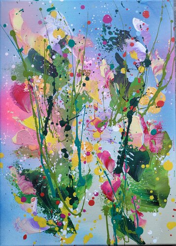 POCKET GARDENS #17 by Laura Capellini, Painting for Sale on Singulart