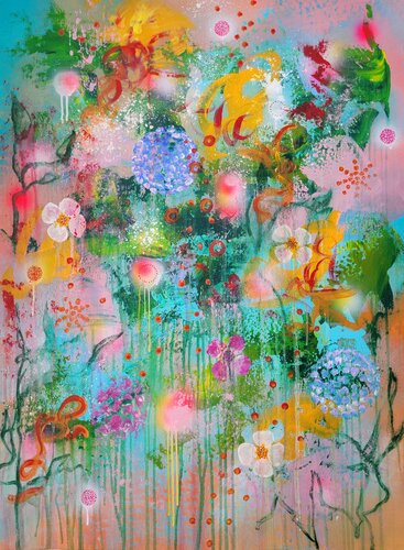 Il giardino di Hanako #43 von Laura Capellini, Malerei kaufen auf Singulart