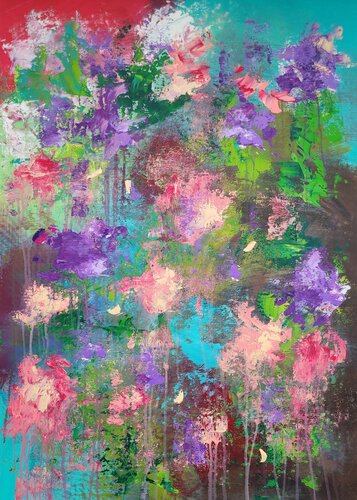 LES FLEURS # 84 de Laura Capellini, Pintura a la venta en Singulart