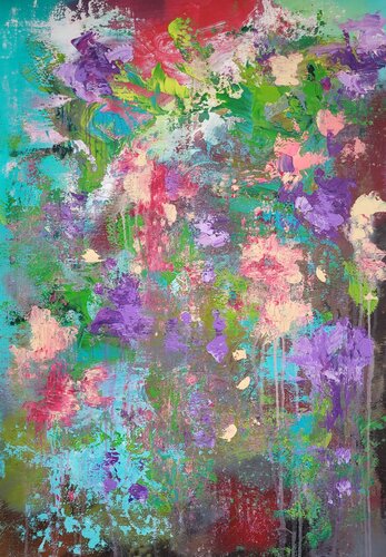 LES FLEURS # 85 de Laura Capellini, Pintura a la venta en Singulart