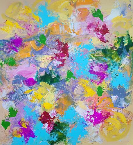 SOUL GARDEN #9 - Blossom petal flow by Laura Capellini, 絵画 for Sale on Singulart