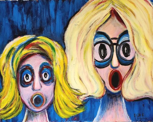 BUBBLEGUM van MARIE - ÉDITH ALMASI, Schilderij te koop op Singulart