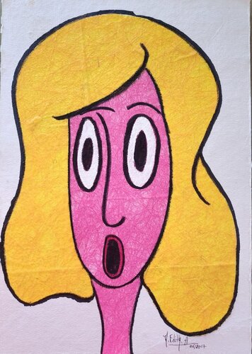 POUPETTE 3 van MARIE - ÉDITH ALMASI, Schilderij te koop op Singulart