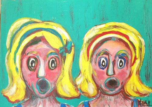 FILLETTES van MARIE - ÉDITH ALMASI, Schilderij te koop op Singulart