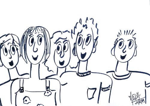 LES VACANCES 1 de MARIE - ÉDITH ALMASI, Dibujo a la venta en Singulart