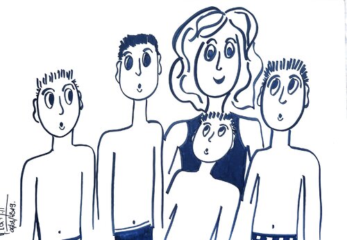 LES VACANCES 9 van MARIE - ÉDITH ALMASI, Tekening te koop op Singulart