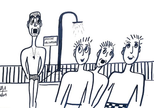 LES VACANCES 10 by MARIE - ÉDITH ALMASI, Drawing for Sale on Singulart