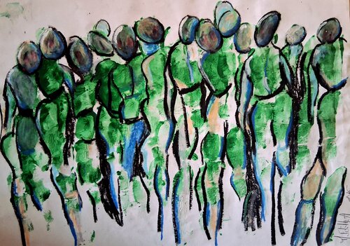 VERT ET BLEU MARIE - ÉDITH ALMASI