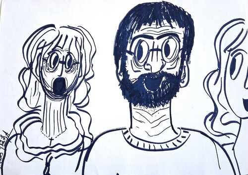 MERE ET FEMME 3 par MARIE - ÉDITH ALMASI, Dessin en vente sur Singulart