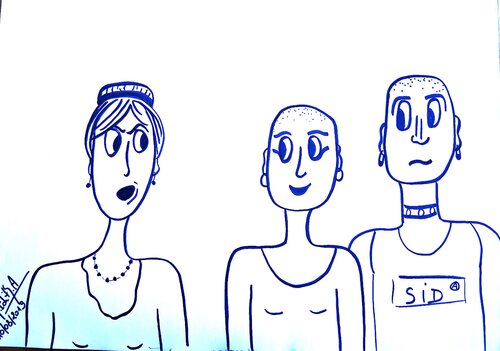 MERE ET FEMME 5 van MARIE - ÉDITH ALMASI, Tekening te koop op Singulart