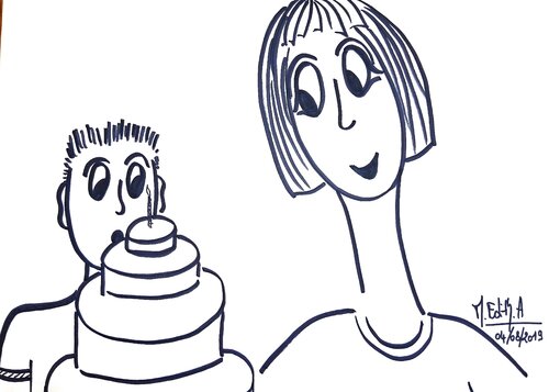 MERE ET FEMME 8 van MARIE - ÉDITH ALMASI, Tekening te koop op Singulart