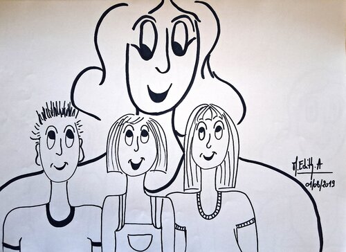 LES VACANCES 16 van MARIE - ÉDITH ALMASI, Tekening te koop op Singulart