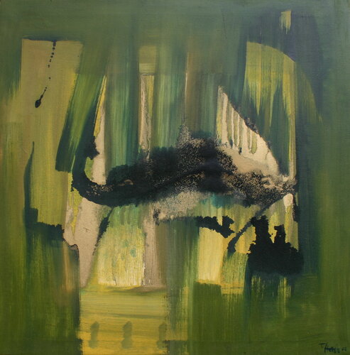 Fisch im Schilf di Thomas Hain, Pittura in vendita su Singulart