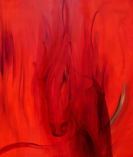 Feuerpferd van Thomas Hain, Schilderij te koop op Singulart