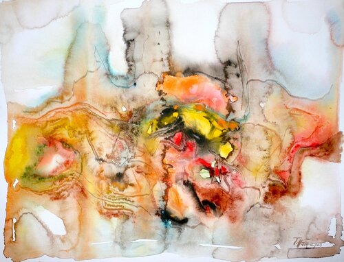 Lavafeld I by Thomas Hain, Painting for Sale on Singulart
