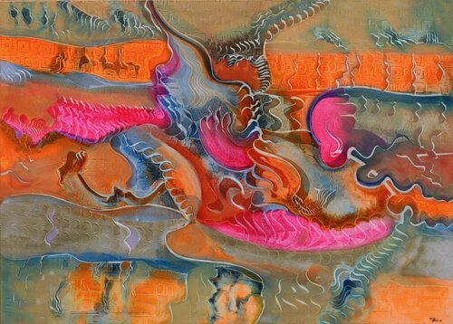 Pulsatillafunk di Thomas Hain, Pittura in vendita su Singulart