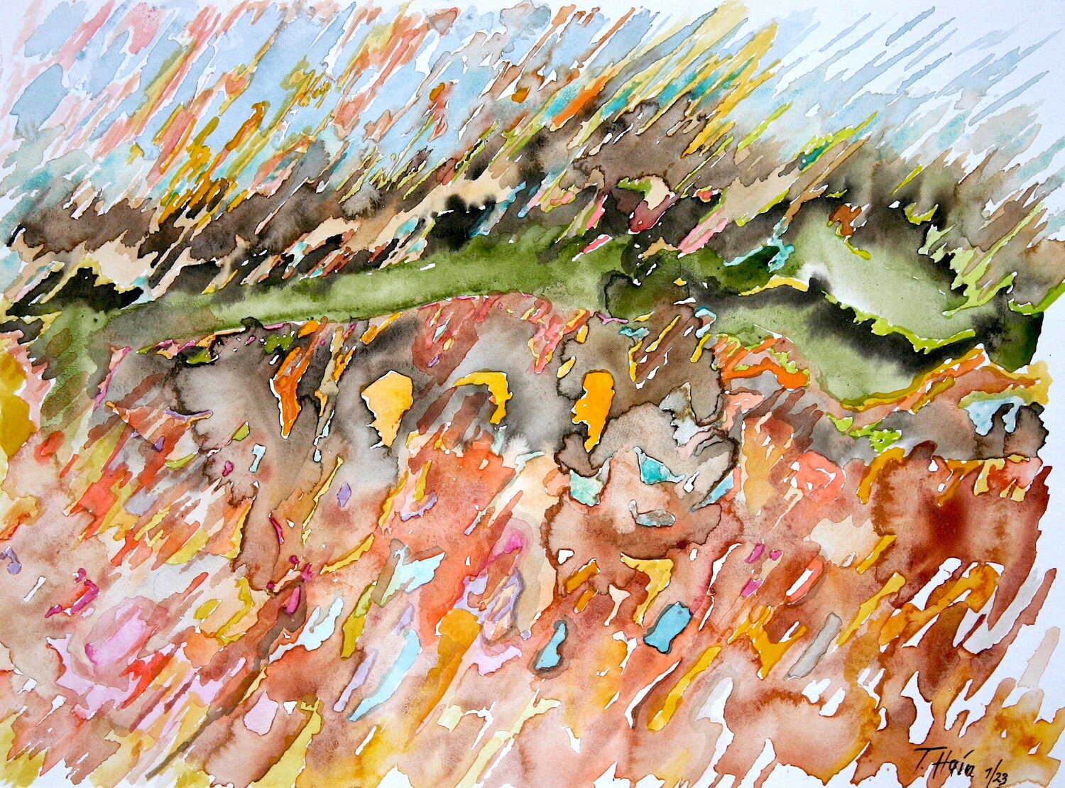 Lanze VI Thomas Hain Dipinto originale in vendita