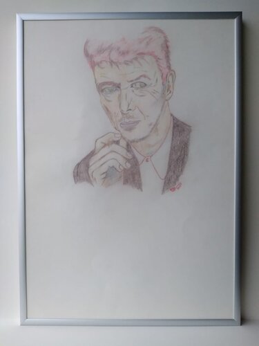 David Bowie, Veränderung in dem Moment par Ing. Buchberger, Dessin en vente sur Singulart