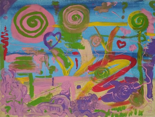 Abstract Acrylic von Miriam Brussato, Malerei kaufen auf Singulart