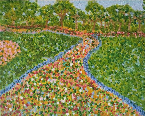 The Blooming of Tulip    (Puntinismo) Miriam Brussato