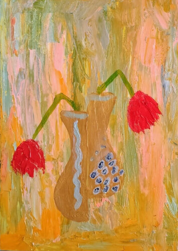 Living with chronic  pain von Miriam Brussato, Malerei kaufen auf Singulart