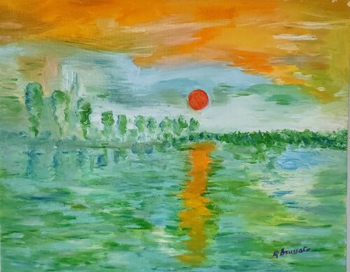 Sunset on the great river Miriam Brussato