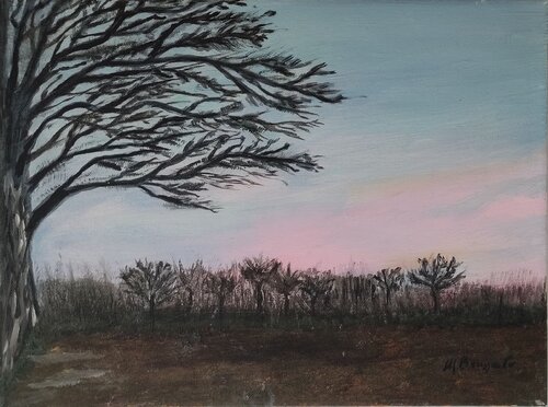 Winter in Mogliano Veneto von Miriam Brussato, Malerei kaufen auf Singulart