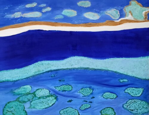Reef australiano van Miriam Brussato, Schilderij te koop op Singulart