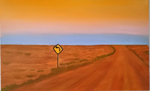 Turn Left Australia di Miriam Brussato, Pittura in vendita su Singulart