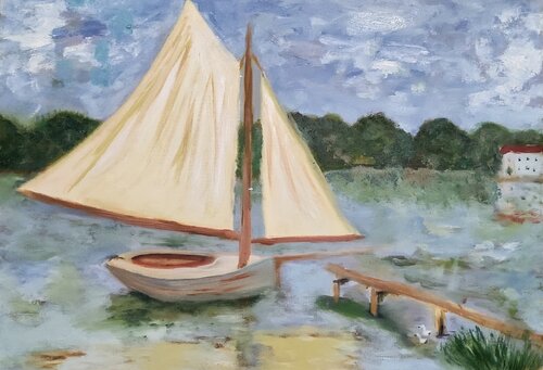 Omaggio a Monet von Miriam Brussato, Malerei kaufen auf Singulart