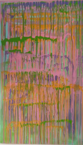 L'oltre firmato dal gatto Rosso von Miriam Brussato, Malerei kaufen auf Singulart