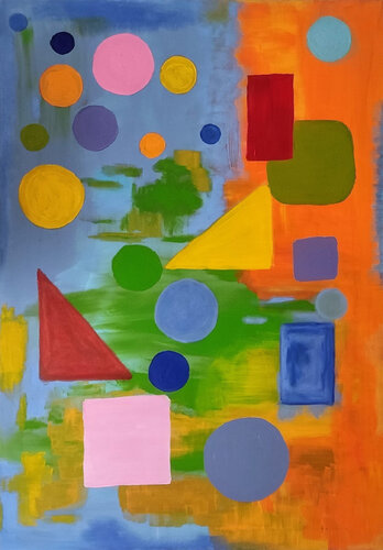 Geometrie van Miriam Brussato, Schilderij te koop op Singulart