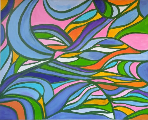 Hypnotic flower by Miriam Brussato, Painting for Sale on Singulart