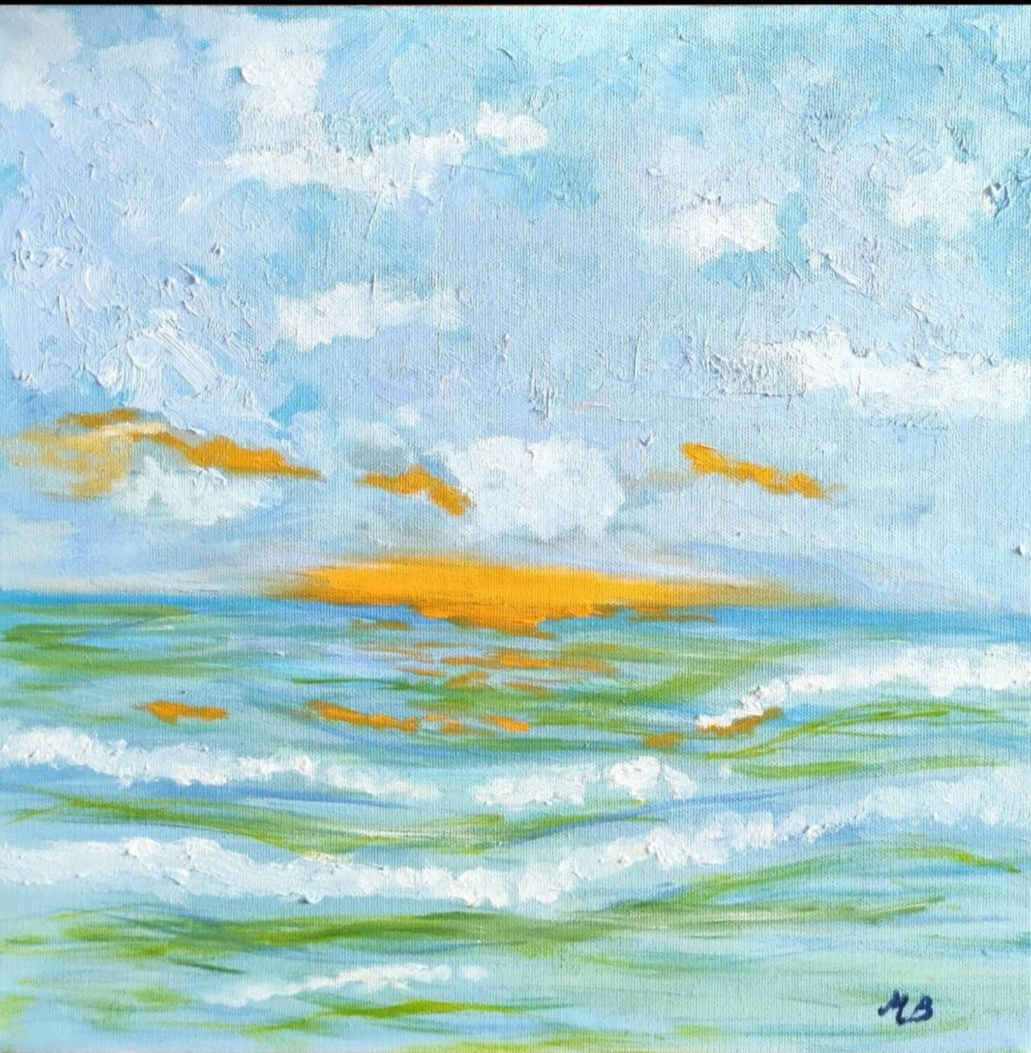 Impressionist sunset Miriam Brussato