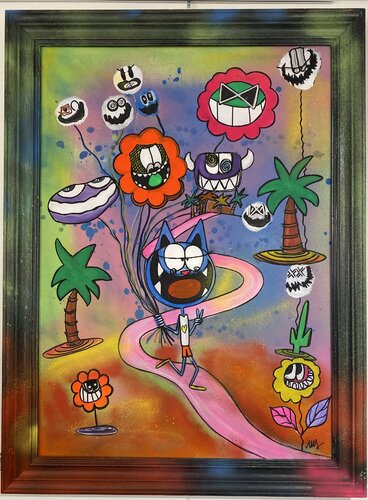 Vive les fleurs von SEB PAUL MICHEL, Malerei kaufen auf Singulart