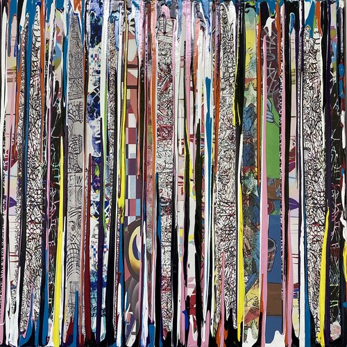 Vive les fleurs van SEB PAUL MICHEL, Schilderij te koop op Singulart