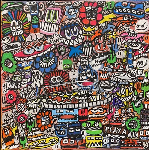 Tous à la playa van SEB PAUL MICHEL, Schilderij te koop op Singulart