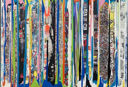 Vive les fleurs di SEB PAUL MICHEL, Pittura in vendita su Singulart