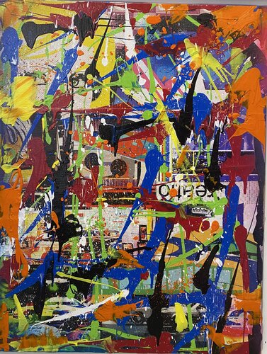Vive les fleurs  54 van SEB PAUL MICHEL, Schilderij te koop op Singulart