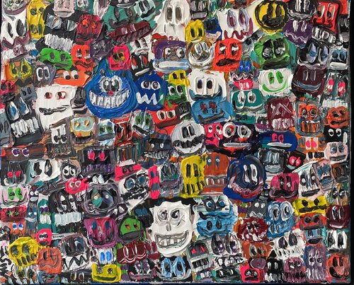 Vive les fleurs et la couleur di SEB PAUL MICHEL, Pittura in vendita su Singulart