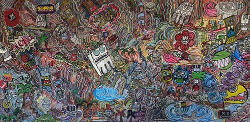 Cool, fun et miaooo de SEB PAUL MICHEL, Pintura a la venta en Singulart