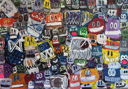 Vive les fleurs, la couleur et les fleurs by SEB PAUL MICHEL, 회화 for Sale on Singulart