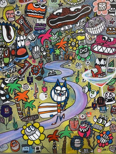 Vive les fleurs di SEB PAUL MICHEL, Pittura in vendita su Singulart