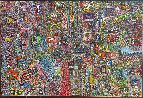 Cool, fun et miaooo by SEB PAUL MICHEL, Painting for Sale on Singulart