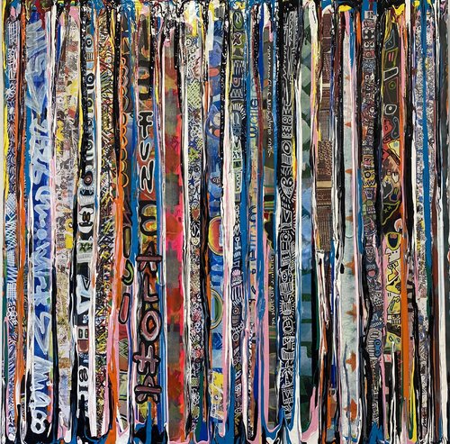 Vive les fleurs, les chats, les coolures et les coolures by SEB PAUL MICHEL, Painting for Sale on Singulart