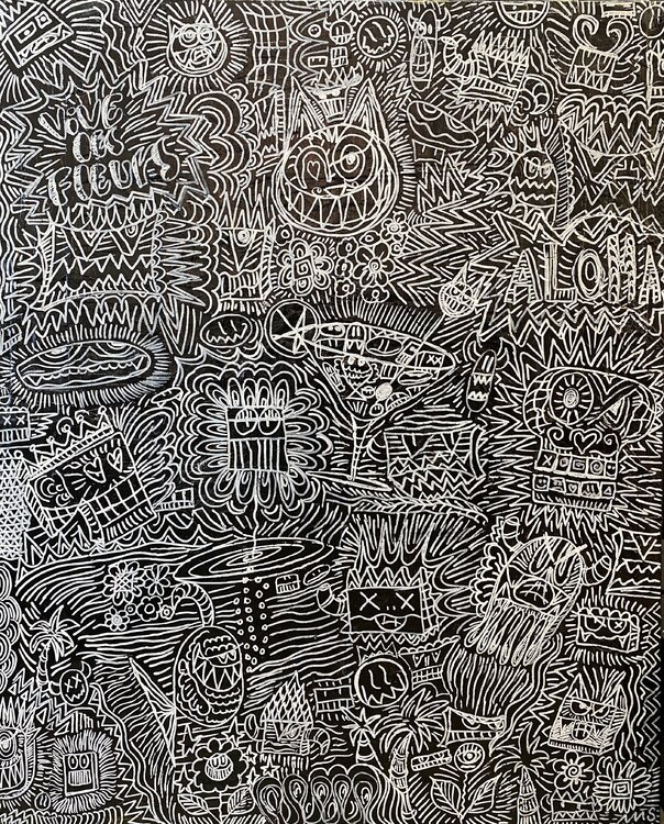 Vive les fleurs, les chats et les cocktails en noir et blanc SEB PAUL MICHEL